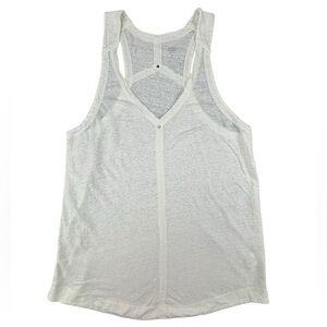 Eileen Fisher- Oversized Linen Tank top- Bright White-‎ XS- Like New!!!